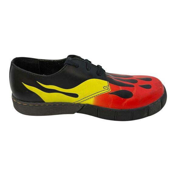 Dr. Martens Men’s Shoes W/ Fire Flames Size 8M - Picture 2 of 7